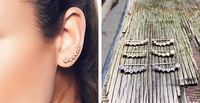 Jane - 71% Off Gold Plated Aries Ear Climbers