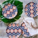 Global Print Salad Plates - Set of 4