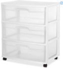 Sterilite 3-Drawer Wide Cart