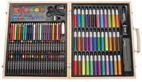 Darice 131-Piece Premium Art Set with Wood Box