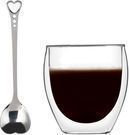 Kuwan 8.5-oz. Insulated Glass Cup with Spoon