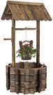 Wooden Wishing Well Flower Planter