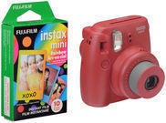 Fujifilm Instax Mini 8 Camera + Rainbow Instant Film (Pink)