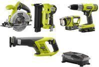 5-Tool Kit: Ryobi P1882 ONE+ Lithium Ion Cordless Combo Kit