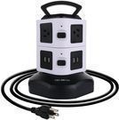 Tec.Bean 6-Outlet Power Strip / USB Charging Station