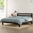 Modern Studio 10 Metal Platform Bed w/ Headboard