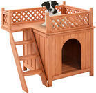 Wooden Dog House With Balcony