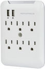 6 Outlet Power Surge Protector Wall Tap w/ 2 USB Ports