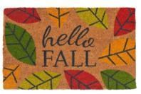 Hello Fall Leaves Doormat