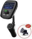 JESBOD In-Car Bluetooth Radio Adapter w/ Free Phone Mount