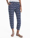 Ikat Printed Knit Crop Pants