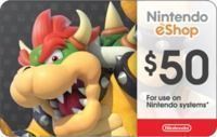 $50 Nintendo Gift Card