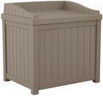 Suncast 22 Gal. Taupe Small Storage Seat Deck Box