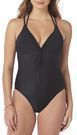 Women's Deep V Twist One-Piece Swimsuit