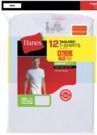 Hanes 12pk Men's FreshIQ ComfortBlend Tagless Crew T-Shirt