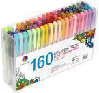 Smart Color Art 160 Color Gel Pen Set: 80 Pens w/ 80 Refills
