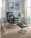 Mainstays Plush Pillowed Recliner Chair and Ottoman Set