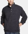 Weatherproof Vintage Men's 1/2 Button Mock Snap Sweater