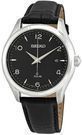 Seiko Men's Solar Powered 100m Stainless Steel/Leather Watch